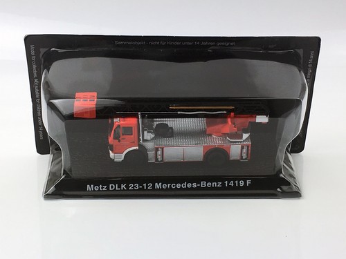 Atlas 1:72 Metz DLK 23-12 Mercedes-Benz 1419F Fire Engine Diecast Metal Model - Picture 2 of 4