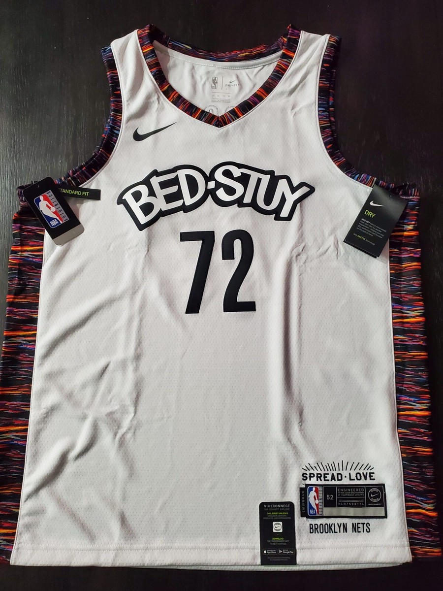 New Nike Brooklyn Nets Biggie #72 City Edition Stitched