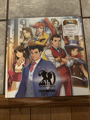 Ace Attorney 20th Anniversary OST Gold 6LP Colored Vinyl Box Set - Brand New