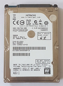 500 GB SATA Hitachi CinemaStar HCC547550A9E380 5400rpm 8MB HDD 2.5" Festplatte
