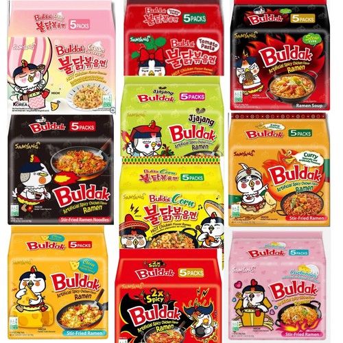102040Pks][Choose Flavor] Buldak Hot Spicy Chicken Stir-Fried Noodles 4.94 oz