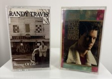Randy Travis- Storms Of Life 1986  An Old Time Christmas 1989 Cassette Lot