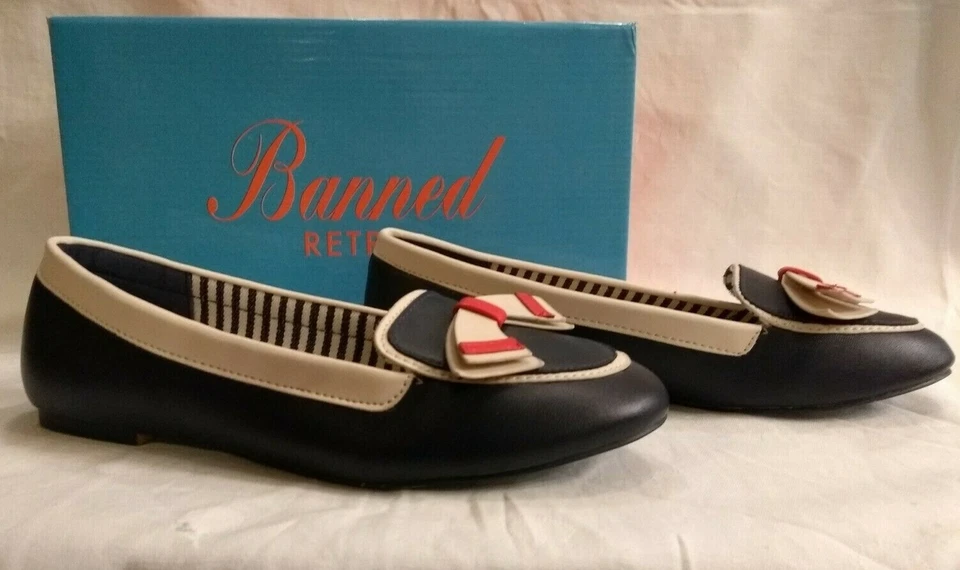 Chaussures À Enfiler / Mocassins De Banned Dans Un Style Maritime - Photo 4/4