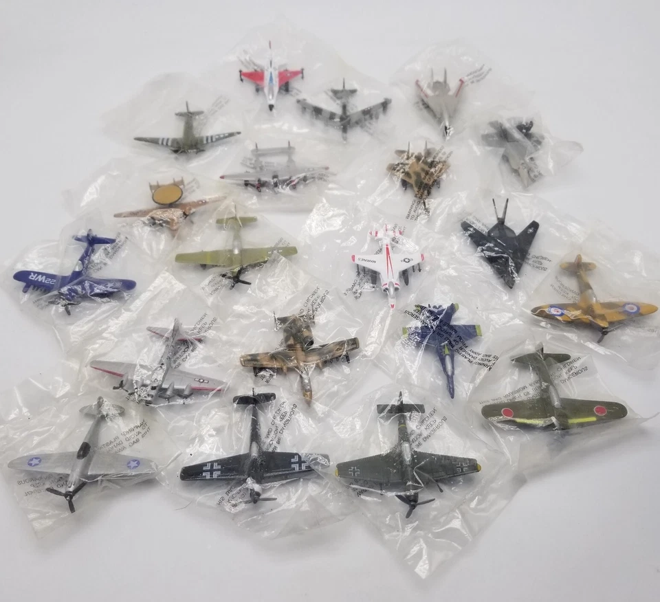 Zee Toys Dyna Flites Mini Military DieCast Planes Lot of 20 Assorted Dead Stock - Image 2 of 4