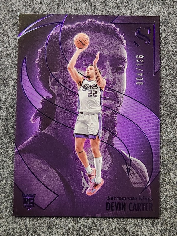 2024-25 Panini Silhouette - Devin Carter RC #87 Purple 4/125 