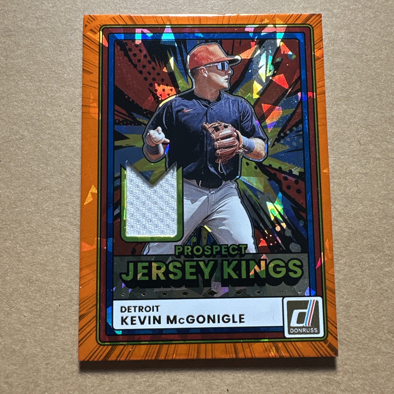 2026 Donruss ⚾️ KEVIN McGONIGLE Jersey Kings Orange Cracked Ice PATCH Tigers SP