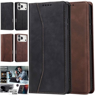 For Apple iPhone 17 Pro Max/17 Air/17e/17 Leather Card Wallet Pouch Case Cover