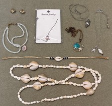 Ocean Beach Seashell Starfish Jewelry Lot