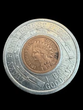 1904 World Fair Indian Head Lucky Token - Z8
