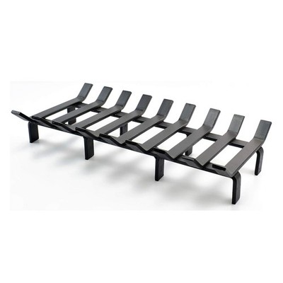 Garden & Home Fireplace Log Grate Heavy Duty Solid Steel Indoor Chimney Heart...