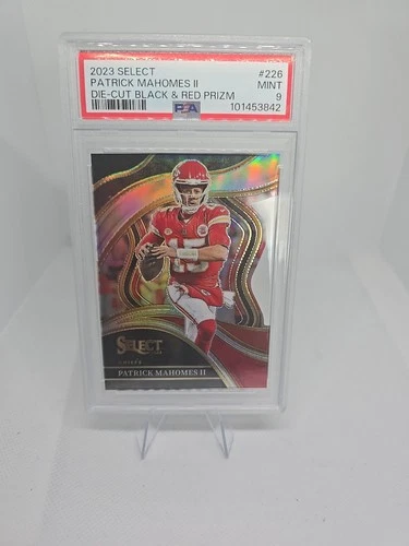 2023 Panini Select Club Level Patrick Mahomes II #226 Black & Red Prizm Die-Cut
