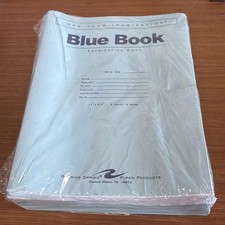 NEW ROARING SPRING Exam Blue Books 500 Pack 11"x 8.5" 8 Leaves/6 Pages