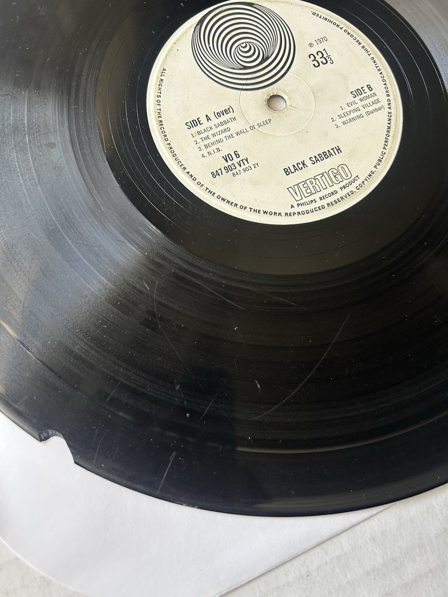 プロフ必読　BLACK SABBATH★Same UK Vertigo Black Sabbath ‎– Black Sabbath Vertigo ‎ VO 6, 847 903 VTY
