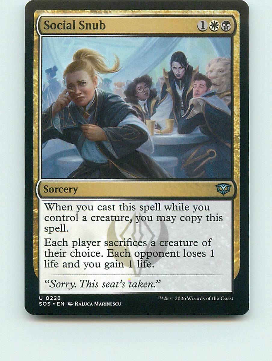Social Snub - U228 - MTG - Secrets of Strixhaven (SOS)