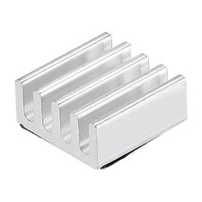 Electronic Cooler Aluminium Heatsink 9x9x4mm Silver Tone Pack of 10