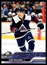Sam Malinski 2023-24 Upper Deck Young Guns #716 Rookie Colorado Avalanche
