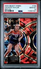 2024 PANINI SELECT WNBA CELESTE TAYLOR #128 RED ICE PSA 10