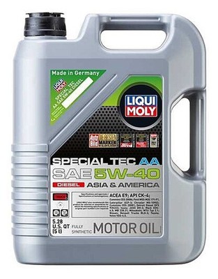 LIQUI MOLY 5L Special Tec AA Diesel Motor Oil SAE 5W40 Case of 4