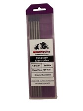 WeldingCity Tri-Mix Tungsten Electrodes 1/8  x 7  3.2mm Qty 5 TIG Welding