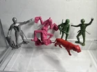 Louis Marx & Co.  Figures A Diver A Knight And More Lot Of 5 Vintage Figures