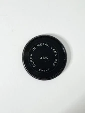 46mm Screw-in Metal Lens Front Cap or Filter stack Cap male threads - vintage