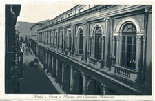 (B4192) postcard L' AQUILA - CORSO E PALAZZO DELL'ECONOMIA of 1936 aff. per