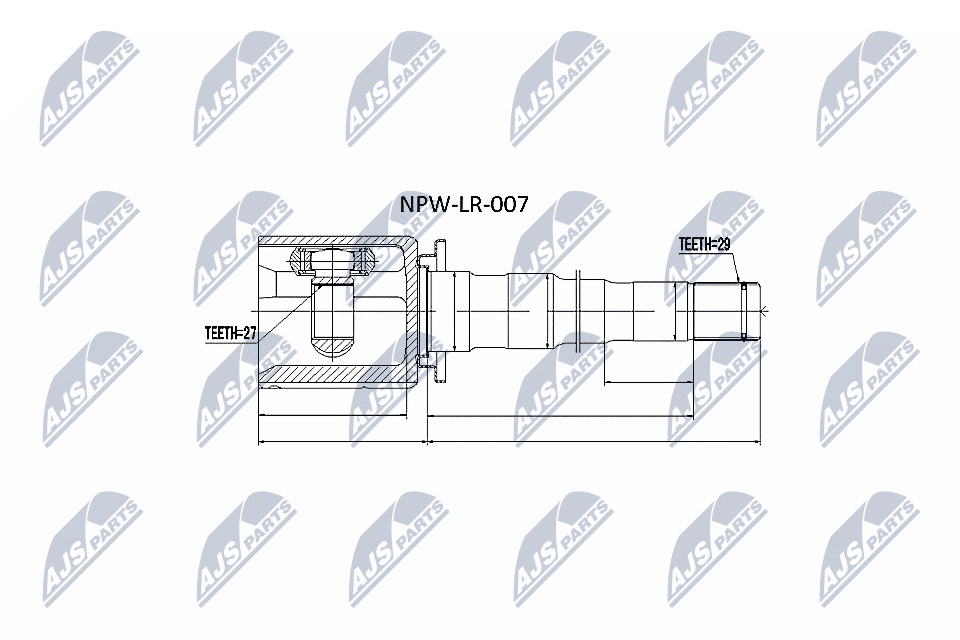 Nty Inner Cv Joint For Land Rover Discovery Iii Iv 05 - Image 17