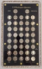 Washington Quarters Set-CAPITAL Plastics Holders 1981-1993-S BU & (3) PF Silver