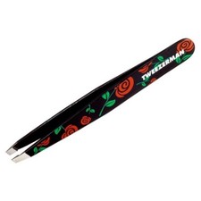 Tweezerman Allure Editor s Choice Award Floral Rose Print Slant Tweezers NIP