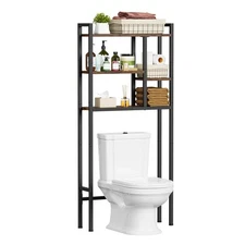 Over The Toilet Storage Rack, 3-Tier Bathroom Organizer Over Toilet, Wooden A...