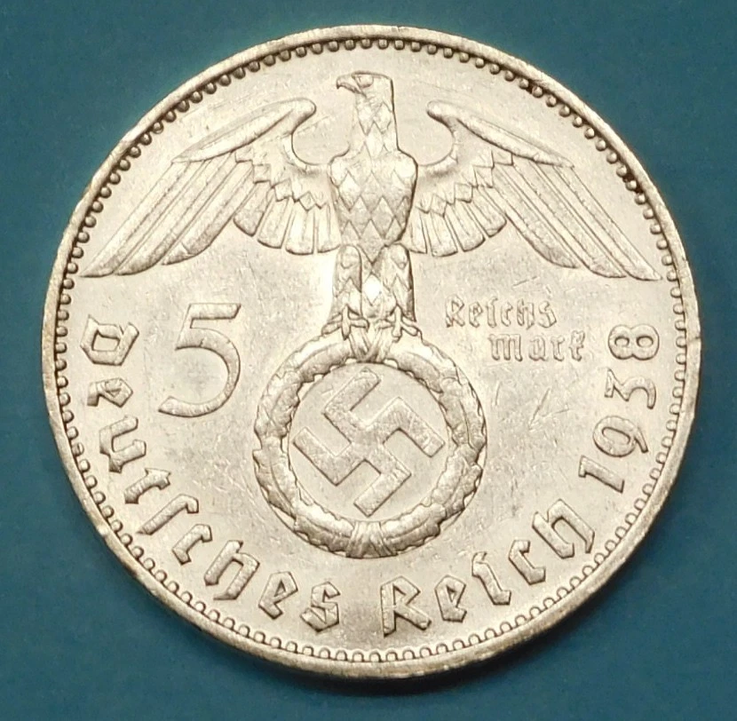 银色1938 年德国硬币| eBay