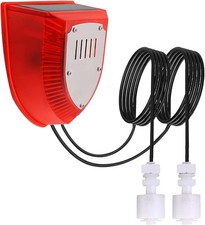 Sensore Solare Livello Acqua, Allarme Alto/Basso con Doppia Sonda, 129 dB... 