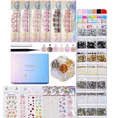 Nail Designs Tools With Artistic Tweezers Tools Beads and Nail Stickers