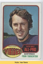 1976 Topps Fran Tarkenton #500 HOF READ y8n