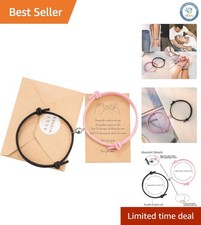 Eternal Love Couple Bracelet Set - Adjustable Heart Jewelry Gift for Friends
