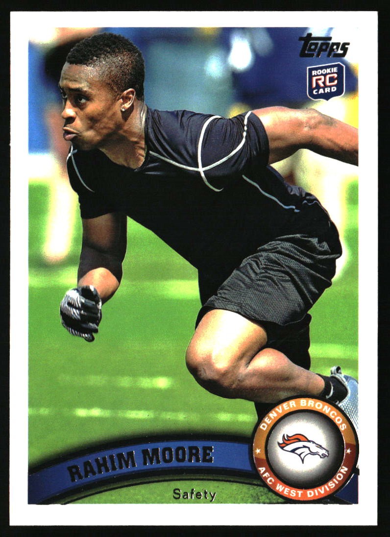 2011 Topps #434 Rahim Moore RC Denver Broncos