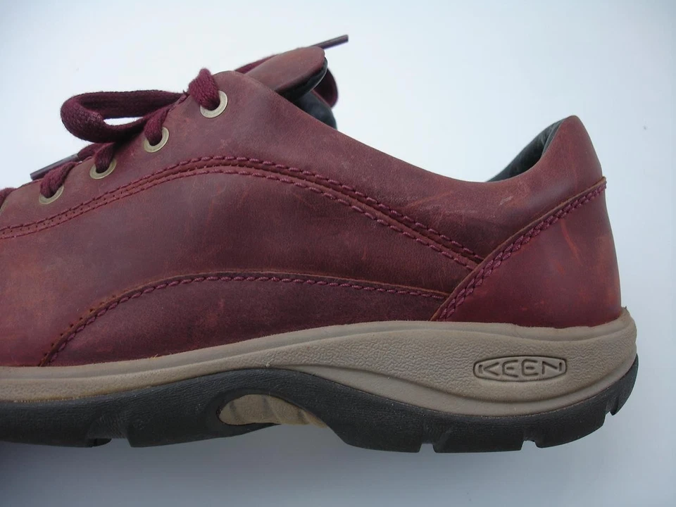 Mujer 9 M Keen Presidio II Andorra Mantillo Cuero Borgoña Zapatos Tenis Oxford Foto 2 de 4