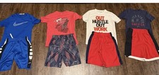 Boys Medium Nike And UnderArmour Lot Of 4 Outfits
