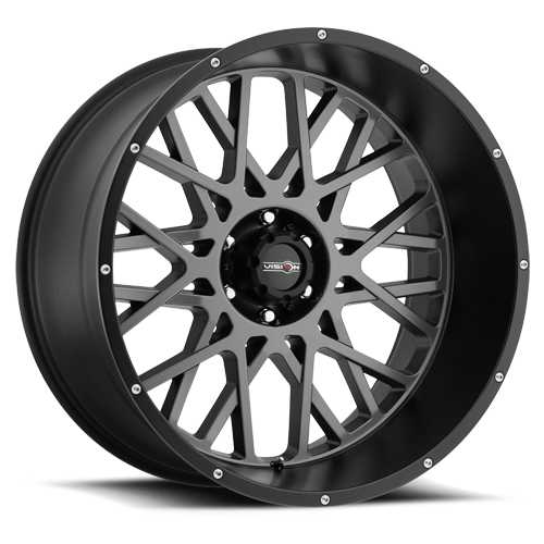 24X12 Vision Off Road 412 Rocker 8x170 Anthracite & Black Wheel Rim (QTY 1)