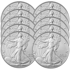 Presale - Lot of 10 - 2026 $1 American Silver Eagle 1 oz BU