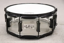 Pork Pie 6x14" Pig Lite Acrylic Snare Drum Clear
