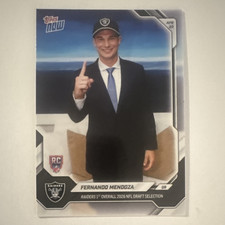 2026 Topps Now Fernando Mendoza #4-228 Las Vegas Raiders (RC)