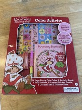 Strawberry Shortcake Color Activity Set Posters Stickers Crayons Scented New