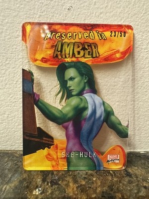2022 Marvel Masterpieces Preserved in Amber #PA-33 She-Hulk 23/50