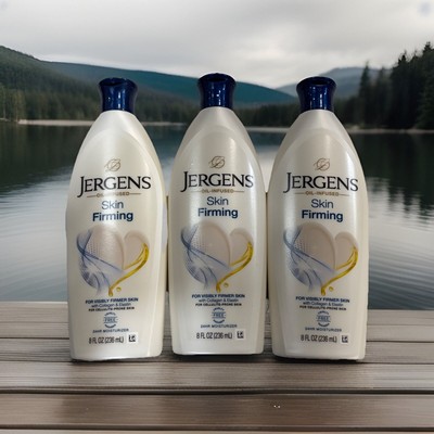 Jergens Oil-Infused Skin Firming Lotion 3 Pack (8 FL Oz Per Bottle)