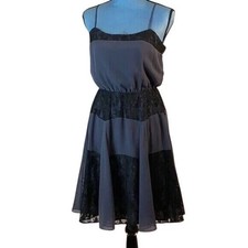 NWT BCBGeneration Womens Sleeveless Lace & Chiffon Dress Small
