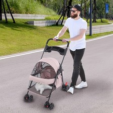 Pet Cart, Pet Cart for Small to Medium Dogs and Cats, Foldable Pet Travel Cart