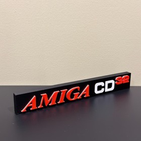 Amiga CD32 3D Printed Decor Display Sign Shelf Desk Art