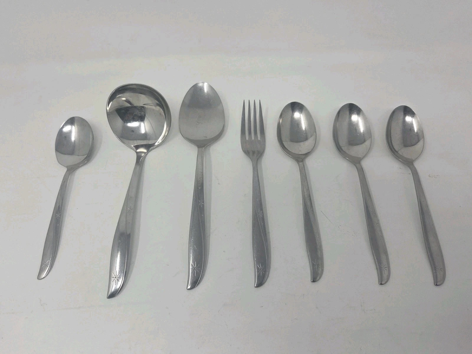 Lot of 7 Oneida Twin Star Stainless Flatware