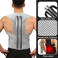 Adjustable Upper Back Posture Corrector Brace Men Women Support Sports Gym Gift